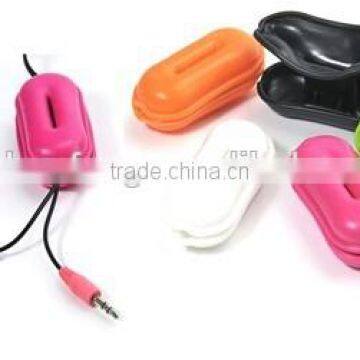 colorful peanut shape smratphone wire winder