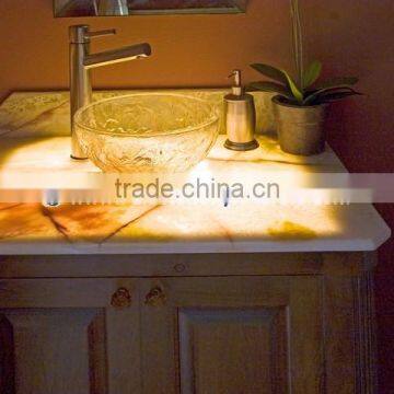NEW DISPLAY BACKLIT ONYX BATHROOM VANITYTOPS & SINKS