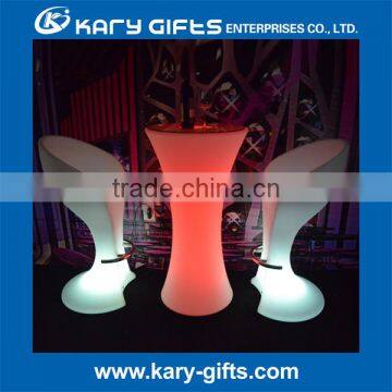 Furniture With LED Lights Inside High Bar Table Lighting LED Cocktail Bar Table photo-3