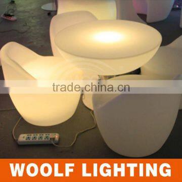 Cute Waterproof Indoor and Outdoor Used LED Round Table Furniture photo-2