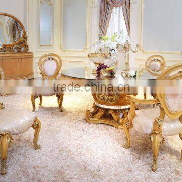 French New Classic Dining Room Furniture Buffet Sideboard Cabinet With Mirror Antique Floral Wooden Carved Commode Cupboard photo-3