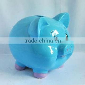 Handmade resin pig money box