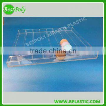China supplier clear acrylic macaron display tray acrylic dessert tray
