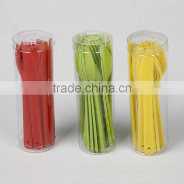 Multicolor Disposable Plastic Cutlery Set