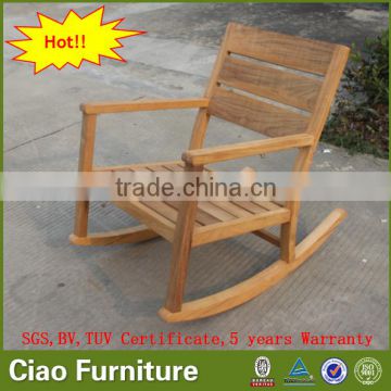 Garden teak furniture wooden rocking chair for sale