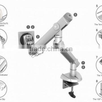 Two Extension Desk Single Spring LCD Monitor Arm photo-2
