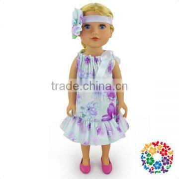 New Beautiful Handmade Party Clothes Fashion Dress for American 18" Doll Fairy Baby Girls Doll Dresses