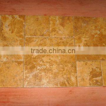 Yellow Wooden Limestone Tile Polished Wooden Yellow Limestone Tile Golden Liemstone photo-5