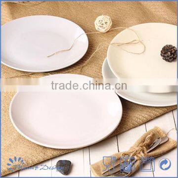 Color glazed cheap ceramic dinner plates shinny finish plate and plate factory