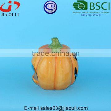 Halloween Decorations Ceramic Pumpkin Candle Holder, Candle Lantern photo-3