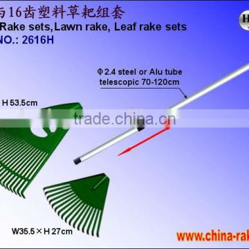 26 and 16 teeth poly rake sets(2616H)