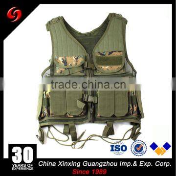 Camouflage Military Tactical Vest with Bullet Pouches and Backpack