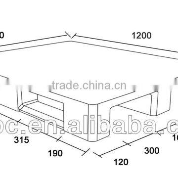 HDPP Standard Size Racking Heavy Duty Plastic Pallet photo-3
