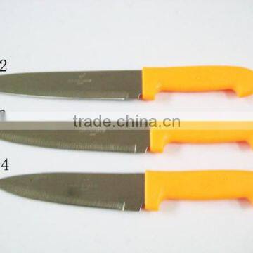 2015 kitchen knife set with plastic handle