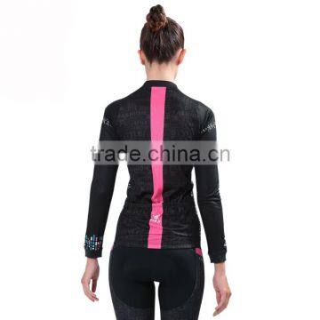 Wholesale Women Cycling Wear Jersey+trouser Long Sleeve Bicycle Sets Bike Clothes Custom Cycling Jersey Set Sublimation photo-6