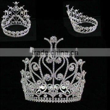 2016 Hot Selling Bridal Jewelry Pageant Rhinestone Big Fashion Crown photo-2