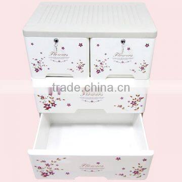 Printing Flower Mini Plastic Storage Drawers photo-5
