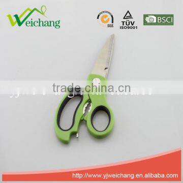 WCA902 Soft grip Scissors Heavy Duty Checkered Chef Multifunction Kitchen Scissors Shears