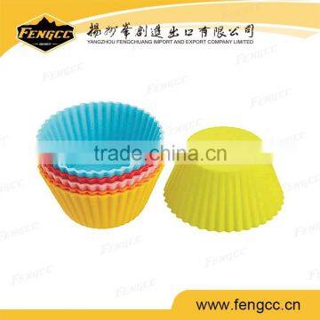 Hot Sale 2016 Cup Shape Silicone Cake Mould/ Large silicone muffin paper cup mold
