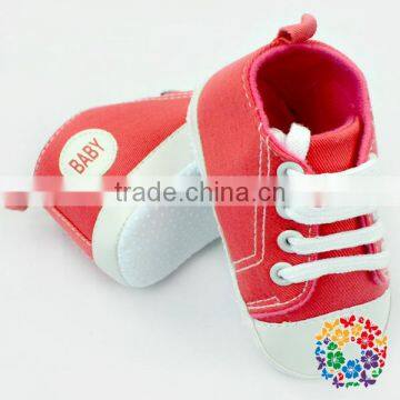 2015 Fashion Infant Baby Boy Girl Pink Soft Baby Shoes, Lovely Cheap Prewalker Baby Shoe Size 0-12 photo-3