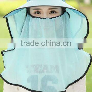 Korean Edition Sun Hat Hat Female Summer Lace Protection of Neck Neck Eaves Sunscreen Caps ms Outdoor Cycling Caps photo-4