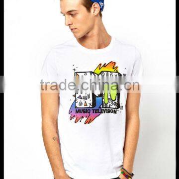 Water base silk screen printed unsex tshirt