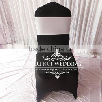 Colorful Pre - Tie Bow Spandex Chair Band Lycra Chair SashFor Wedding Decor photo-6