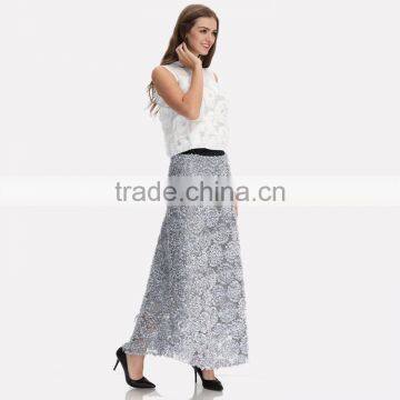 Domin Women Latest Maxi Party Wear Long Skirts Design 2017 photo-4