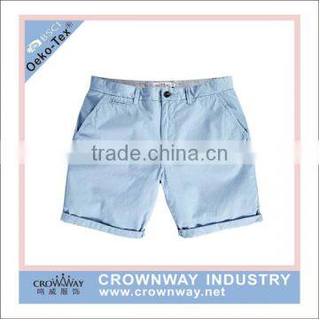 100% cotton denim chinos mens shorts