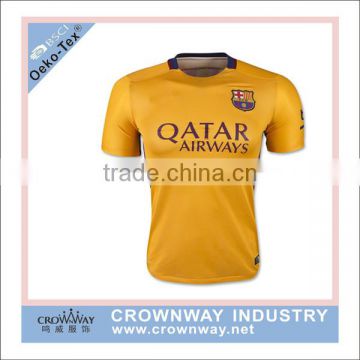 Youth blank top quality custom soccer jersey