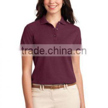 2016 Latest High Quality Solid Slim Multiple Colour Woman's Polo T-Shirt photo-4