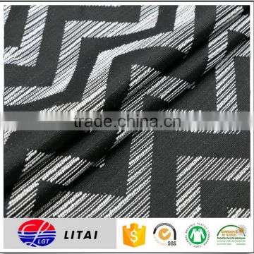 woven polyester cotton jacquard dress fabric