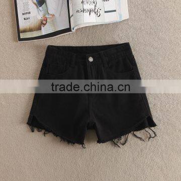 Summer Fashion Irregular Females Washable and Loose Cowboy Shorts Hot Shorts With Macrame photo-6
