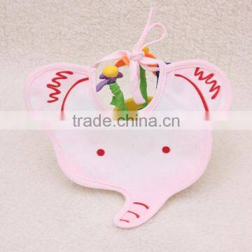 S33354W Baby Bibs Infant Waterproof Dribble Cartoon Elephant Bandana