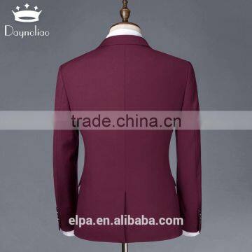 2016 New Fashion Daynoliao 2 Pieces Wholesale Suits Offical Business Red/Blue/Black Men Suits for Wedding photo-3