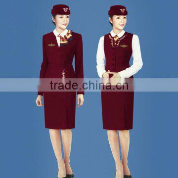 Hot Sell Various Style Ladies Airline Uniform, Stewardess Uniform, Airline Hostess Uniform photo-5