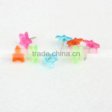 Mixed Color Transparent Thumbtack Star Shape Head Pin Customizable Pin photo-3