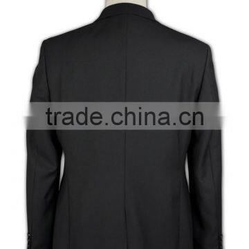 Classic Fit Men Suit Custom Made Black Business Suit photo-4