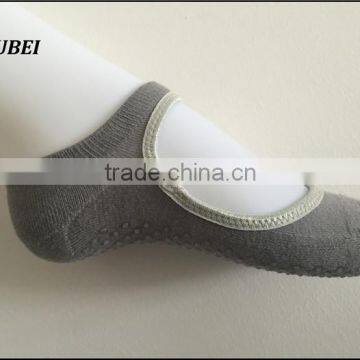 New products 2016 grey color dew instep anti-slip full terry dance shoe yoga sock pilates reformer