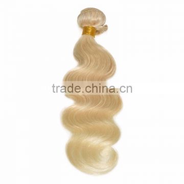 2016 factory price honey blonde brazilian hair weave, body wave blonde hair weave