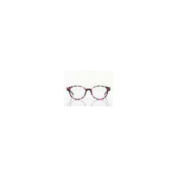 Orange / Pink Thin Round Eyeglass Frames For Decoration Frames Glasses , New Style