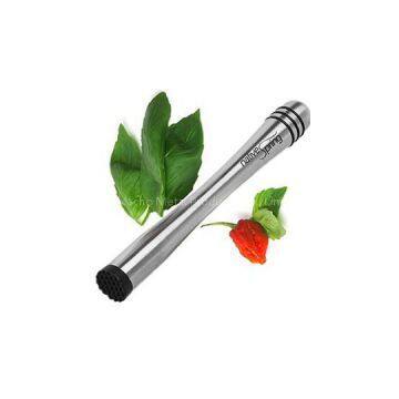 MU003 Stainless Steel Barware Cocktail & Bar & Ice & Drink & Juice Muddler Mixing Spoon Crusher Pestle Stirrer