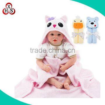 Custom Animal Head Hooded Baby Towel Bamboo Baby Hooded Towel photo-2