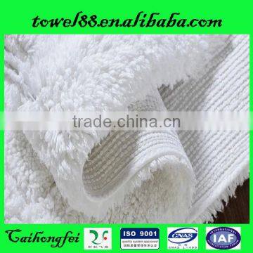 100% cotton luxury five star hotel long staple plush bath mats