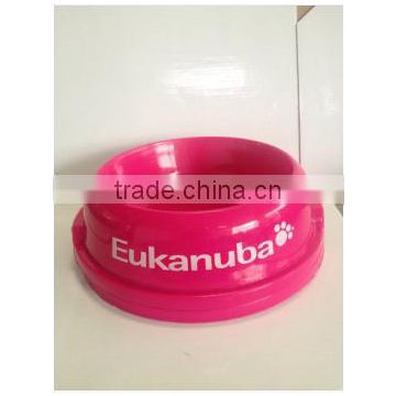 plastic personalized pet dog bowl