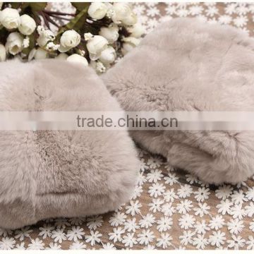 YR721 Fur Garment Factory High Quality Rex Rabbit Made Fur Cuff/Women Elegant Garment Accessories Fur Cuff