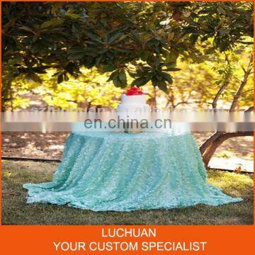 Party Beautiful Decoration Light Blue Sequin 132 Round Tablecloth