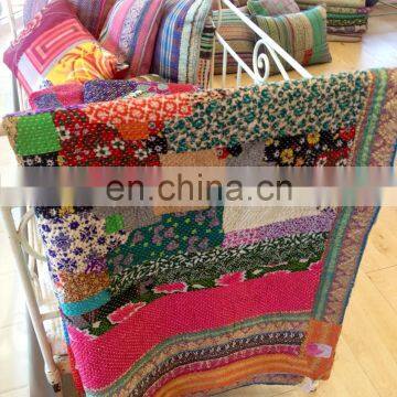 Home Decor Kantha Quilt Cushion Covers photo-3