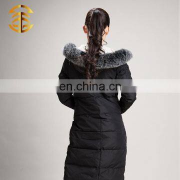 Wholesale China Long Style Women Outdoor Quilted Lady Down Jacket photo-6
