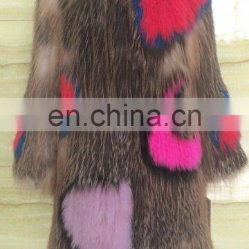 Newest Design Women Apparel Knitted Fox Fur Coat Sex photo-3